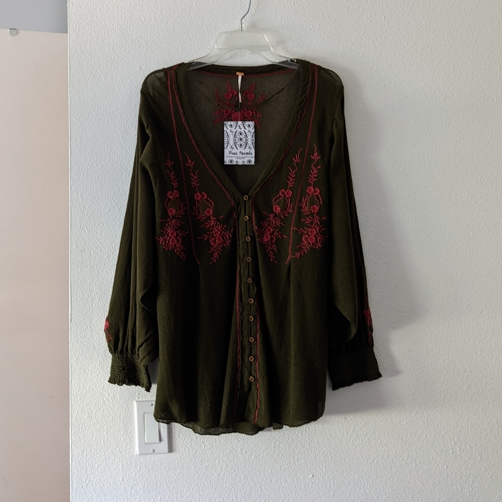 {Free People} Brand New Margie Top